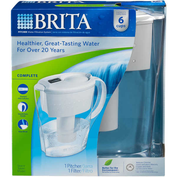 Brita 35566 Space Saver Water Filtration Pitcher