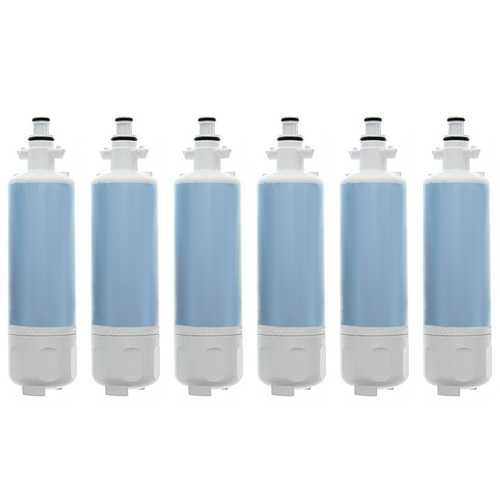 Replacement Water Filter Cartridge for LG LFXS29626S (6-Pack)