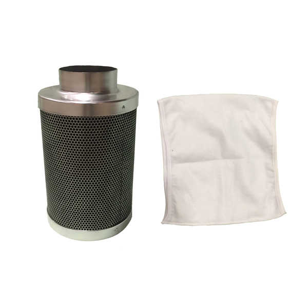 4x12 -inch Inline Fan Carbon Filter and Odor Control, Part # GLFILT4M