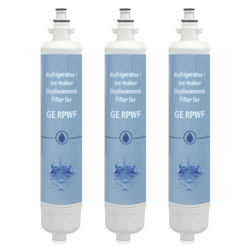 Replacement Water Filter for GE GNE29GSHSS Refrigerator Models (3 Pack)