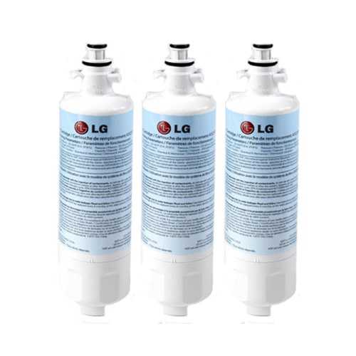 Original Water Filter Cartridge for LG LMXS27626S Refrigerator - 200 Gallon/6-Months (Pack of 3)