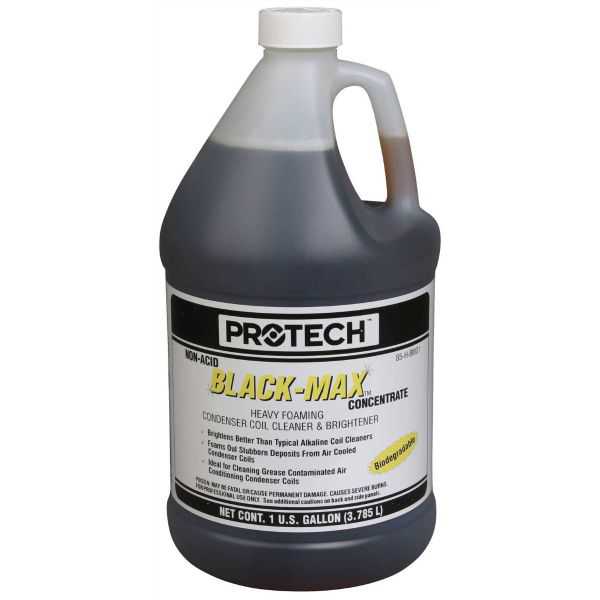 PROTECH 85-H-BM01 - Black Max Alkaline Coil Cleaner Bottle - 1 gallon